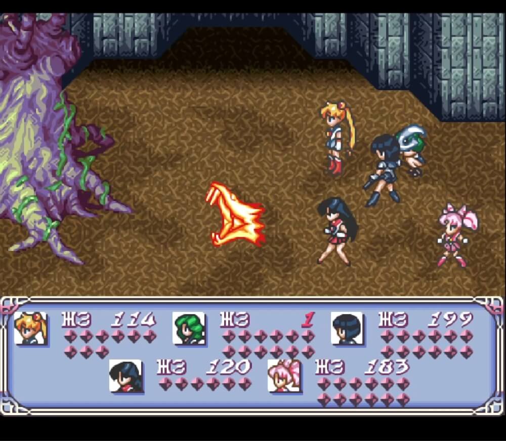 Sailor Moon Another Story - геймплей игры Super Nintendo\Famicom